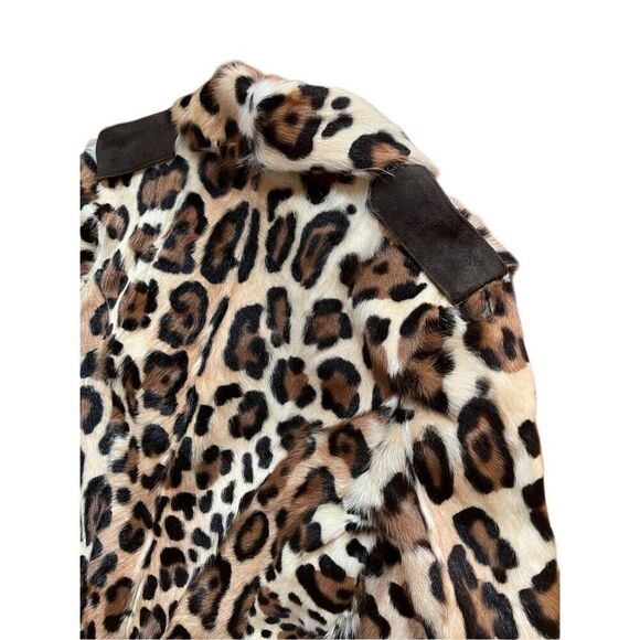 Blumarine 2012 Collection Fur Cheetah Print Chic Peplum Jacket Women’s S Italy - Picture 5 of 16